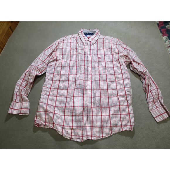 Wrangler George Straight Mens Shirt Extra Large Western Long Sleeve Button Down - Picture 1 of 6